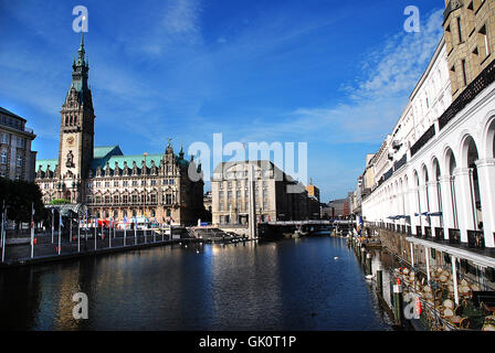 Rathaus Hamburger burger Stockfoto