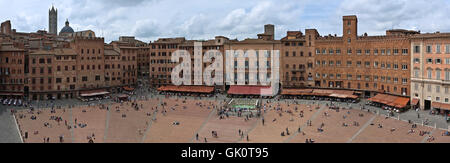 Rathaus Siena Toskana Stockfoto