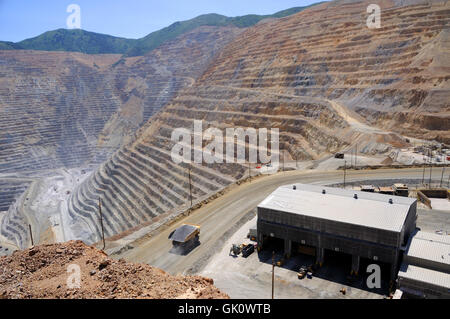 Silber-Kupfer-Ausgrabung Stockfoto