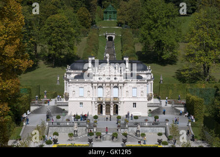 touristische Destination Linderhof Schloss Stockfoto