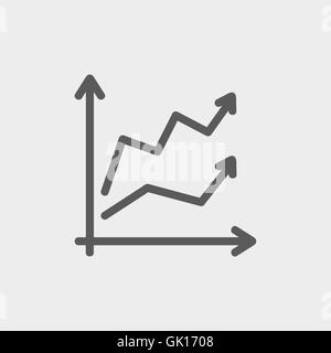 Dünne Liniensymbol Pfeile Stock Vektor