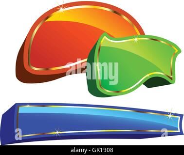 Satz von tags Stock Vektor