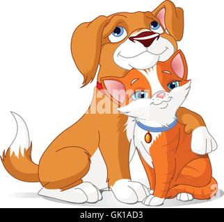 Beste Freunde Stock Vektor