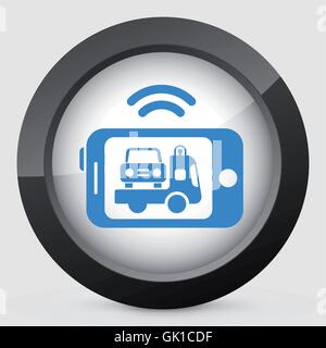 Mobile Auto-Hilfe Stock Vektor