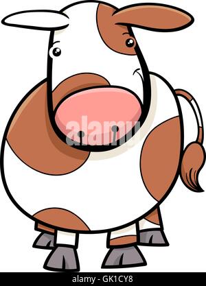 kleine Kuh und Kalb cartoon Stock Vektor