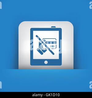 Verbotene Kreditkarte Stock Vektor