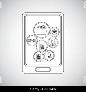 Technologie-Icon-Design, Vektor-illustration Stock Vektor