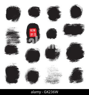 Grunge-Farbe. Design-Element gesetzt. Stock Vektor