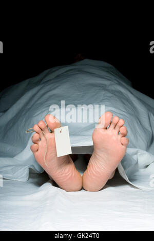 Todes Opfer Selbstmord Stockfoto