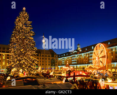 Weihnachtsmarkt in Dresden - Dresden-Weihnachten Markt 13 Stockfoto