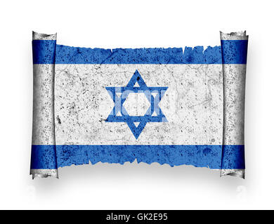 Israel nationale Flagge Stockfoto