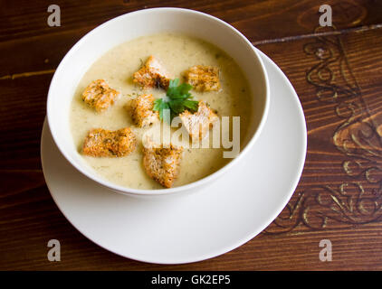 -Creme-Gemüsesuppe Stockfoto