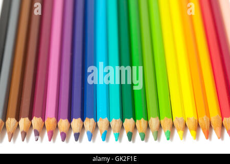 isolierte Farbe Regenbogen Stockfoto