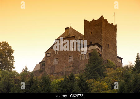 Hügel-Mosel-Deutschland Stockfoto