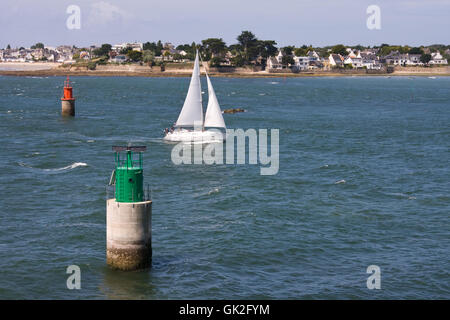 Segelboot Segelboot Ebbe Stockfoto