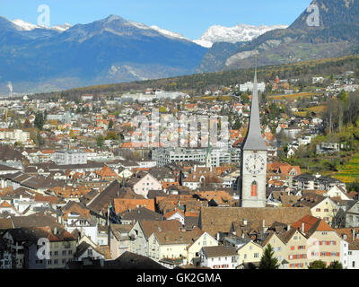 Stadt Stadt Schweiz Stockfoto