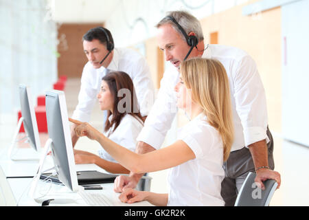 Frau Büro seminar Stockfoto