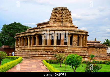 Durga-Tempel, Tempelanlage Aihole, Bagalkot, Karnataka, Indien Stockfoto