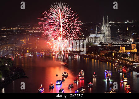 Kölner Lichter Stockfoto