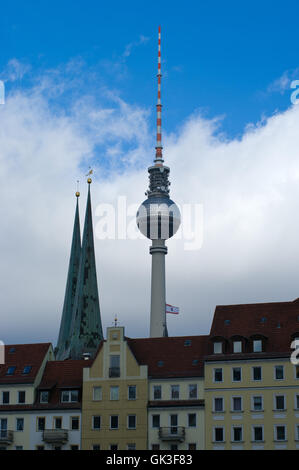 Turm der Kirche berlin Stockfoto