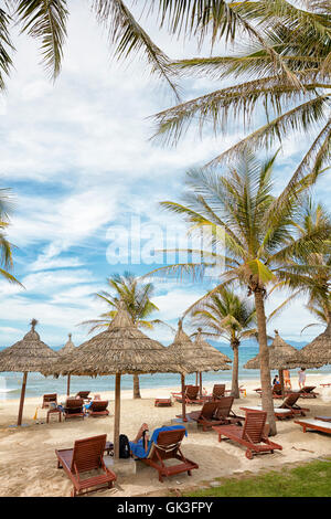 Cua Dai Strand. Hoi, Provinz Quang Nam, Vietnam. Stockfoto