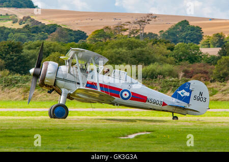 Gloster Gladiator MkII, N 5903 (G-FROH) an der RAFA Shoreham Airshow, UK, die auf den 31. August 2014. Stockfoto