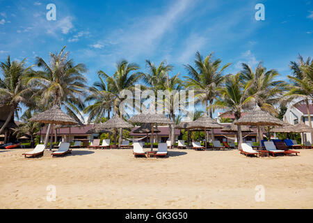 Palm Garden Beach Resort. Cu Dai Strand, Hoi an, Provinz Quang Nam, Vietnam. Stockfoto