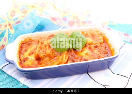 Lasagne Stockfoto