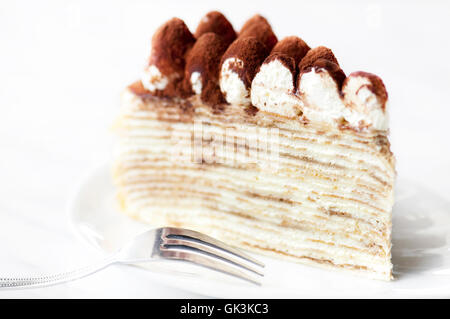 Schließen Sie das Essen im restaurant Stockfoto