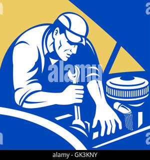 Handwerker Handwerker Bastler Stockfoto