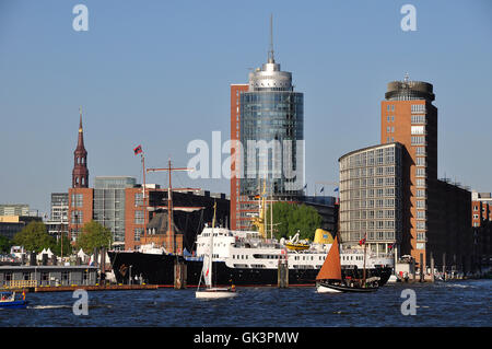 Hamburger Hafen Stockfoto