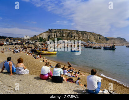 Angelboote/Fischerboote im Hafen von Stade. Alte Stadt Hastings. Sussex. England. UK Stockfoto