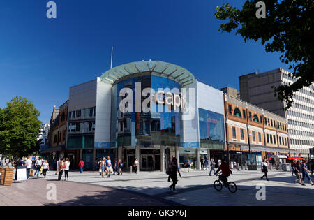 Capitol Einkaufszentrum, Queen Street, Cardiff, Südwales, UK. Stockfoto