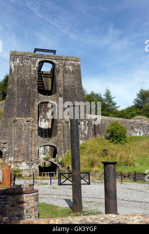 Wasser Balance Tower, Blaenavon Eisenhütte Teil des UNESCO-Weltkulturerbes, Blaenavon, South Wales Täler, Wales, UK. Stockfoto