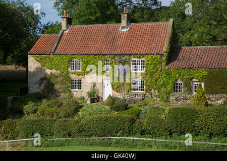 Traditionelles Haus, Hutton-le-Hole, North York Moors, Yorkshire, England, UK Stockfoto