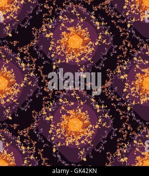 Grunge bunte Halloween geometrische nahtlose Muster. Vektor Stock Vektor