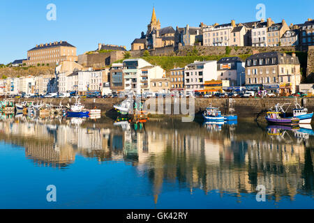 Hafen von Granville, Normandie, Frankreich Stockfoto