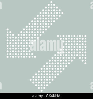 Fein gestrichelten Pfeile Stockfoto