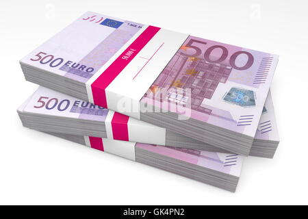 Euro-Noten-wrapper Stockfoto