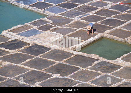 2004, Gozo, Malta---Salinen entlang der Nordküste in der Nähe von Xwejni. ---Bild von Jeremy Horner © Stockfoto