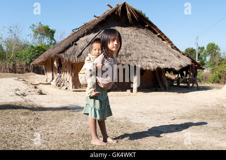 Kinder in Armut Stockfoto