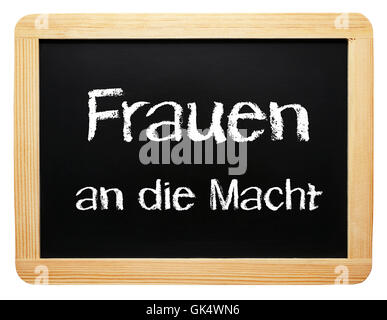 Frauen an der macht - Konzept der Geschlechter Stockfoto