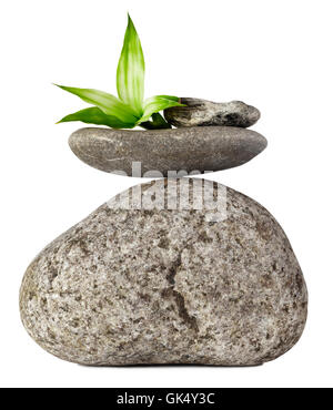 Stein Stein Gleichgewicht Stockfoto
