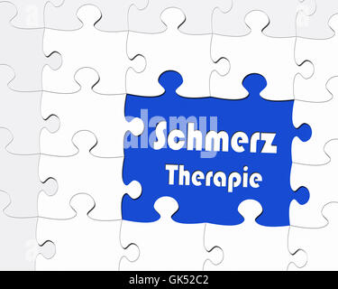 Schmerztherapie Stockfoto