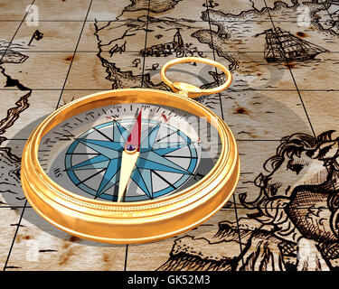 -Süd-Richtung Westen Stockfoto