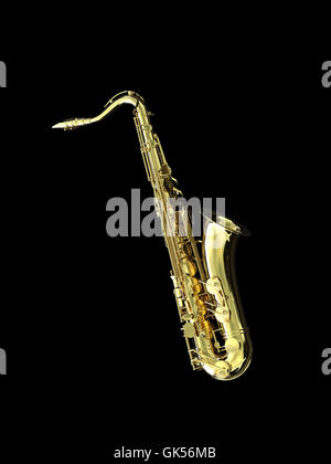 Musik isoliert schwarz Stockfoto