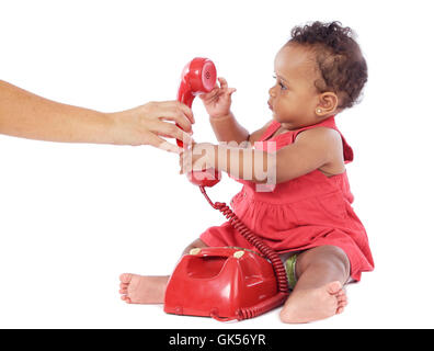 Gespräch-Telefon-Telefon Stockfoto