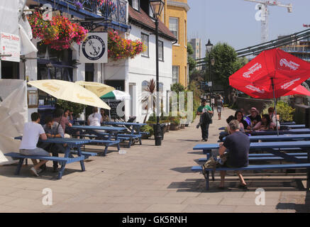 Blue Anchor Pub Hammersmith London Sommer 2016 Stockfoto