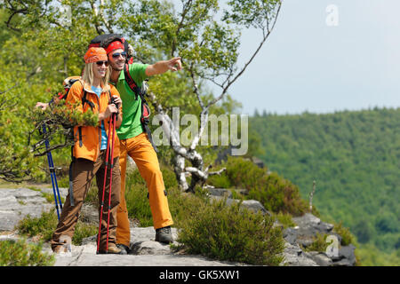 Frau groß groß Stockfoto