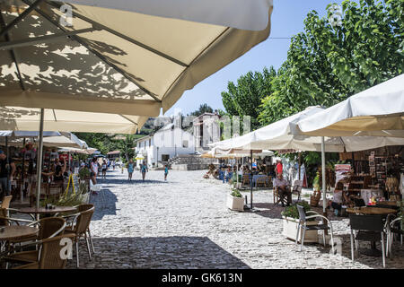 Blick auf Dorf Omodos in Zypern. Stockfoto